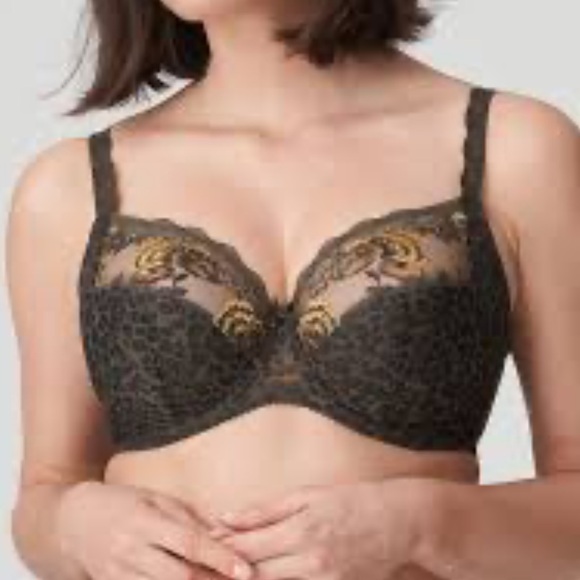 Prima Donna Palace Garden Full 4 part Cup Underwire Bra 34I metallic embroidery - Picture 3 of 15